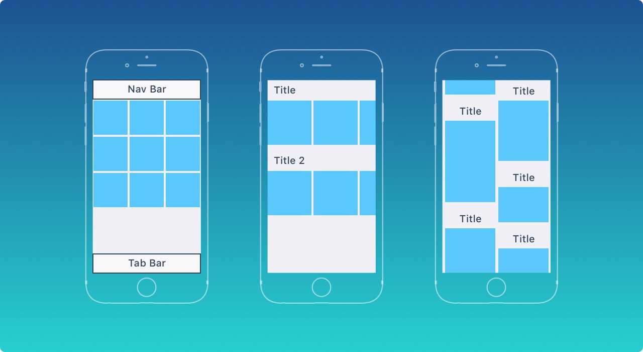 UI design principles of a mobile app