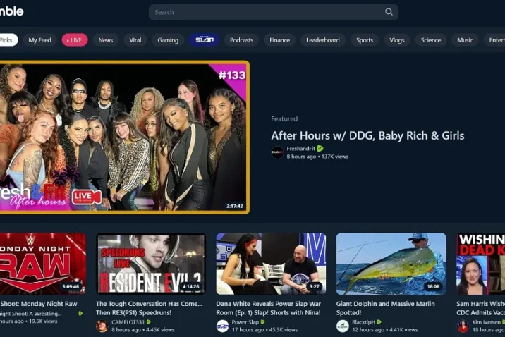 TV with Rumble Account